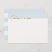 パステルシンプルコロブロック文房具 – 青 (正面/裏面)