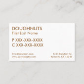 パステルシンプルドーナツ名刺 名刺 (裏面)