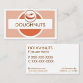 パステルシンプルドーナツ名刺 名刺 (正面/裏面)