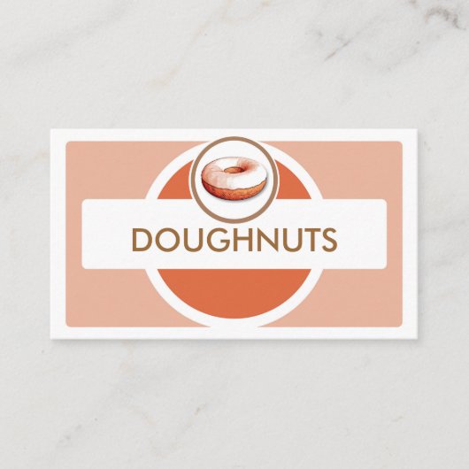 パステルシンプルドーナツ名刺 名刺 (正面)