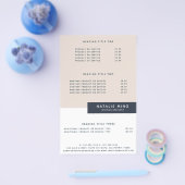 パステルシンプルモダン幾何学的 チラシ (シングル)