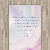 パステルシンプル抽象芸術ウォーターカラーブレス引用文ジム ヨガマット