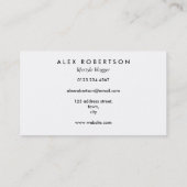 パステルシンプル水彩虹 名刺 (裏面)