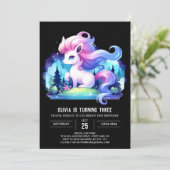 パステルシンプル誕生日 招待状 (スタンド正面)