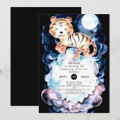 パステルシンプル誕生日 招待状 (正面/裏面)