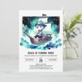 パステルシンプル誕生日 招待状 (スタンド正面)