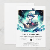 パステルシンプル誕生日 招待状 (正面/裏面)