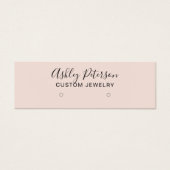 パステルシンプル赤面ピンクスタッズイヤリングディスプレイ (正面)