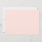 パステルシンプル赤面ピンク3枚1歳の誕生日 招待状 (裏面)