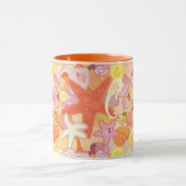 パステルシークリーチャーパターン マグカップ (中央)