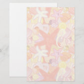 パステルシークリーチャーパターン 便箋 (正面/裏面)