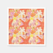 パステルシークリーチャー スタンダードカクテルナプキン (正面)