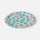 パステルシーシェルパターン ペーパープレート (アングル)