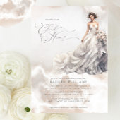 パステルシーズオンクラウドナイン夢のブライダルシャワー 招待状