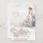 パステルシーズオンクラウドナイン夢のブライダルシャワー 招待状 (正面)