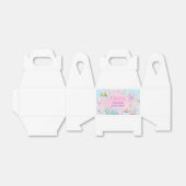 パステルシー海ライフ女の子の誕生日のお願いボックス。 フェイバーボックス (折り畳みなし)