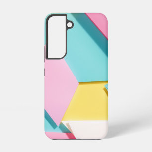 パステルジオメトリックパターンフォンケース SAMSUNG GALAXY S22ケース