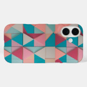 パステルジオメトリックパターン – Apple iPhone 16ケース Case-Mate iPhoneケース (裏面 (横))