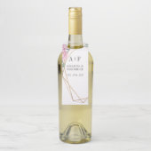 パステルジオメトリックピオニー結婚フローラ ボトルネックタグ (ボトル)