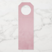 パステルジオメトリックピオニー結婚フローラ ボトルネックタグ (裏面)