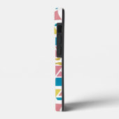 パステルジオメトリック三角形 – モダンレトロアップル Case-Mate iPhoneケース (裏面 / 左)