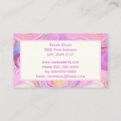 パステルジオードアゲートアンド金ゴールド 名刺 (裏面)