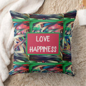 パステルジャイアントソーン抽象芸術アート クッション (ブランケット)