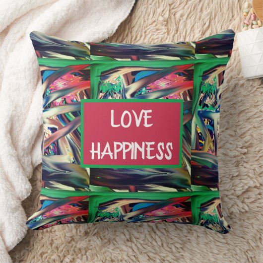 パステルジャイアントソーン抽象芸術アート クッション (ブランケット)