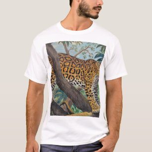 パステルジャガー:ジャングルスケッチ。 Tシャツ