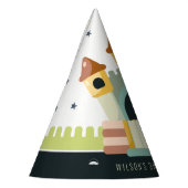 パステルジャンピングキャッスルジャンプ&子供の誕生日 パーティーハット (左)