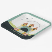 パステルジャンピングキャッスルジャンプ&子供の誕生日 ペーパープレート (傾斜あり)