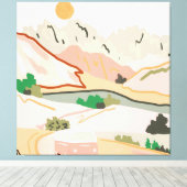 パステルジャーニー キャンバスプリント (インサイチュ (ウッドフロア))