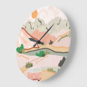パステルジャーニー ラージ壁時計 (傾斜)
