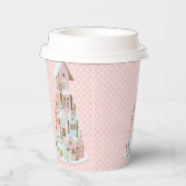 パステルジンジャーブレッドキャッスルシュガーケーキ 紙コップ (右)