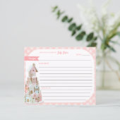 パステルジンジャーブレッドシュガーキャッスルケーキレシピカード (スタンド正面)