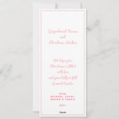 パステルジンジャーブレッドシュガーキャッスルケーキ シーズンカード (裏面)