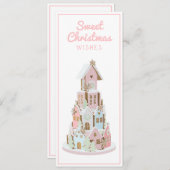 パステルジンジャーブレッドシュガーキャッスルケーキ シーズンカード (正面/裏面)