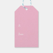 パステルジンジャーブレッドハウスクリスマスギフトラベル ギフトタグ (裏面)