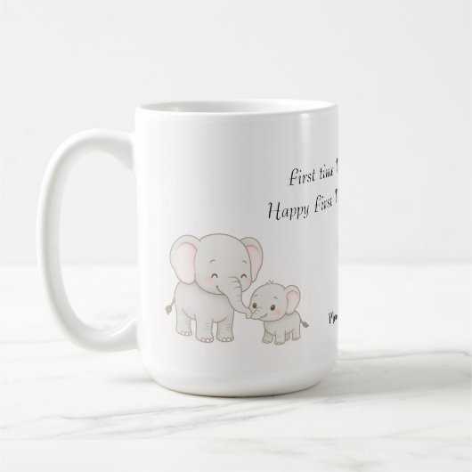 パステルスイートモーミエレファントとチャイルドマグ コーヒーマグカップ (左)