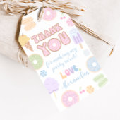 パステルスウィートバースデーパーティーメッセージカード ギフトタグ