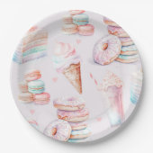 パステルスウィート誕生日パーティー ペーパープレート (正面)