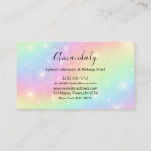 パステルスカイとレインボービジネスカード 名刺 (裏面)