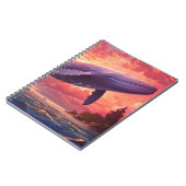 パステルスカイにクジラ ノートブック (左側)