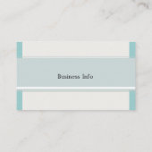 パステルスカイブルー抽象芸術ジオメトリックキャンペーン 名刺 (裏面)