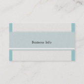 パステルスカイブルー抽象芸術ジオメトリックキャンペーン 名刺 (裏面)