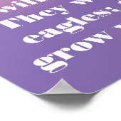 パステルスカイ、イーグル、ホープ強さのバイブル・バース ポスター (角)