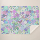 パステルスクエアブランケット シェルパブランケット (正面(横))