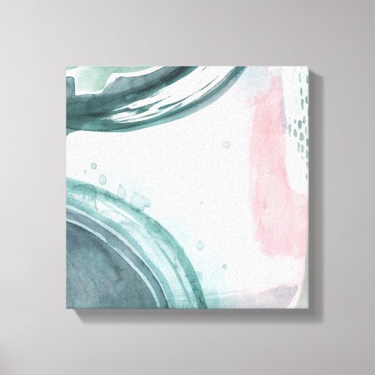 パステルスクライブ – 水彩 キャンバスプリント (正面)