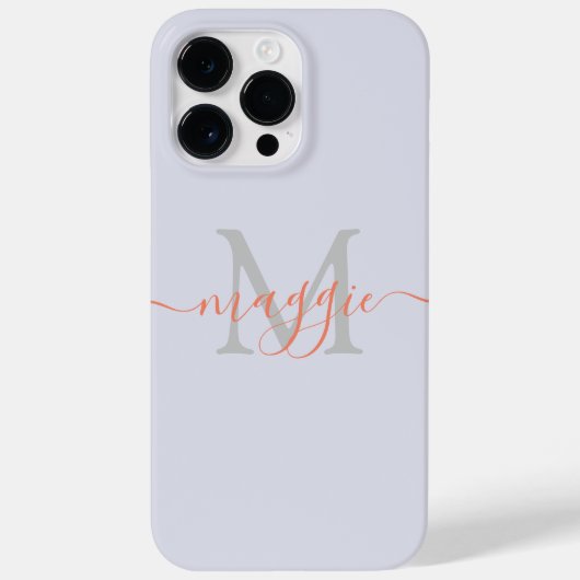 パステルスクリプトモノグラムケースメイトiPhone 14 Pro Max Case-Mate iPhoneケース (裏面)