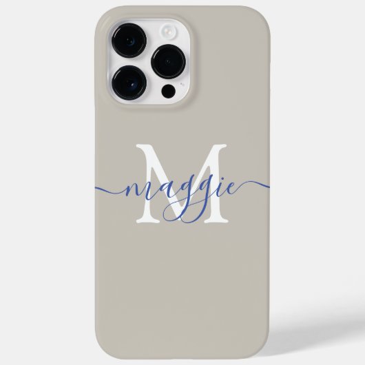 パステルスクリプトモノグラムケースメイトiPhone 14 Pro Max Case-Mate iPhoneケース (裏面)